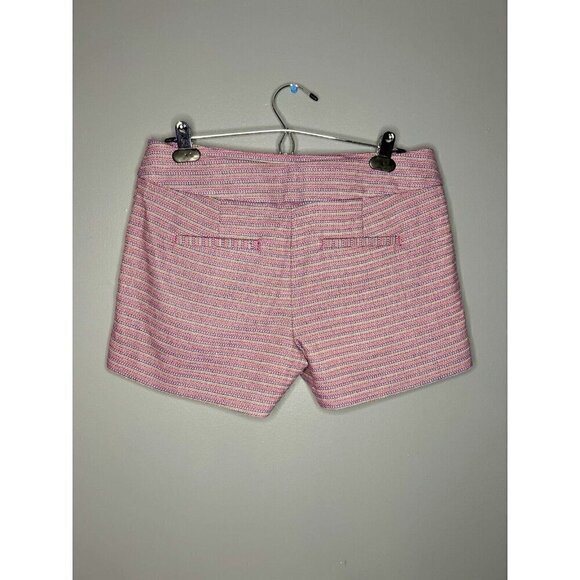 Ann Taylor LOFT The Riviera Short Women's 4 Pink Stripe Casual Summer Preppy Mod - Picture 2 of 14